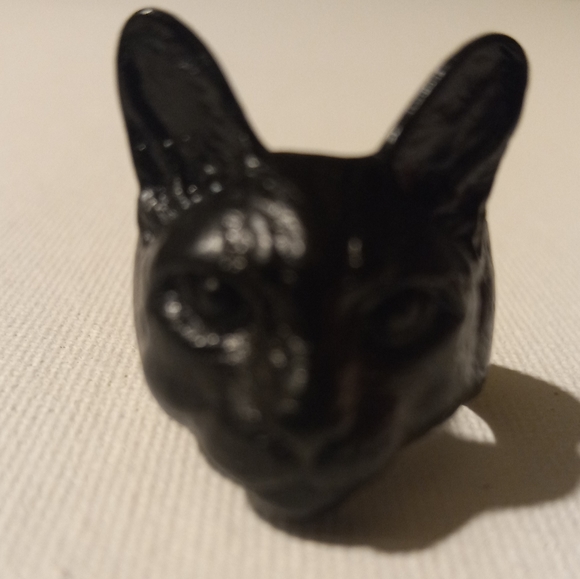 Black cat ring - Picture 7 of 11